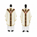 Chasuble semi-gothique Blanc