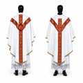 Chasuble semi-gothique blanche