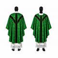 Chasuble semi-gothique verte