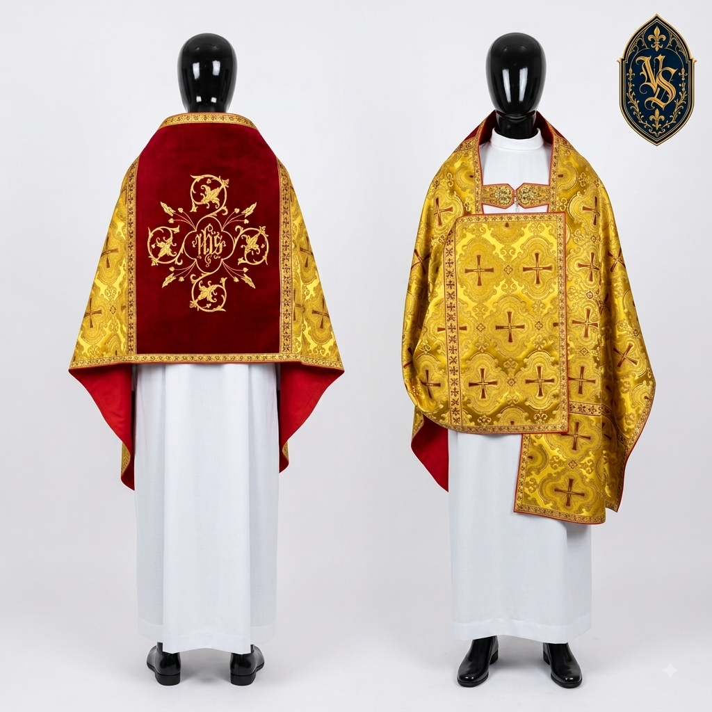 Voile huméral liturgique brodé – WLKRB-006