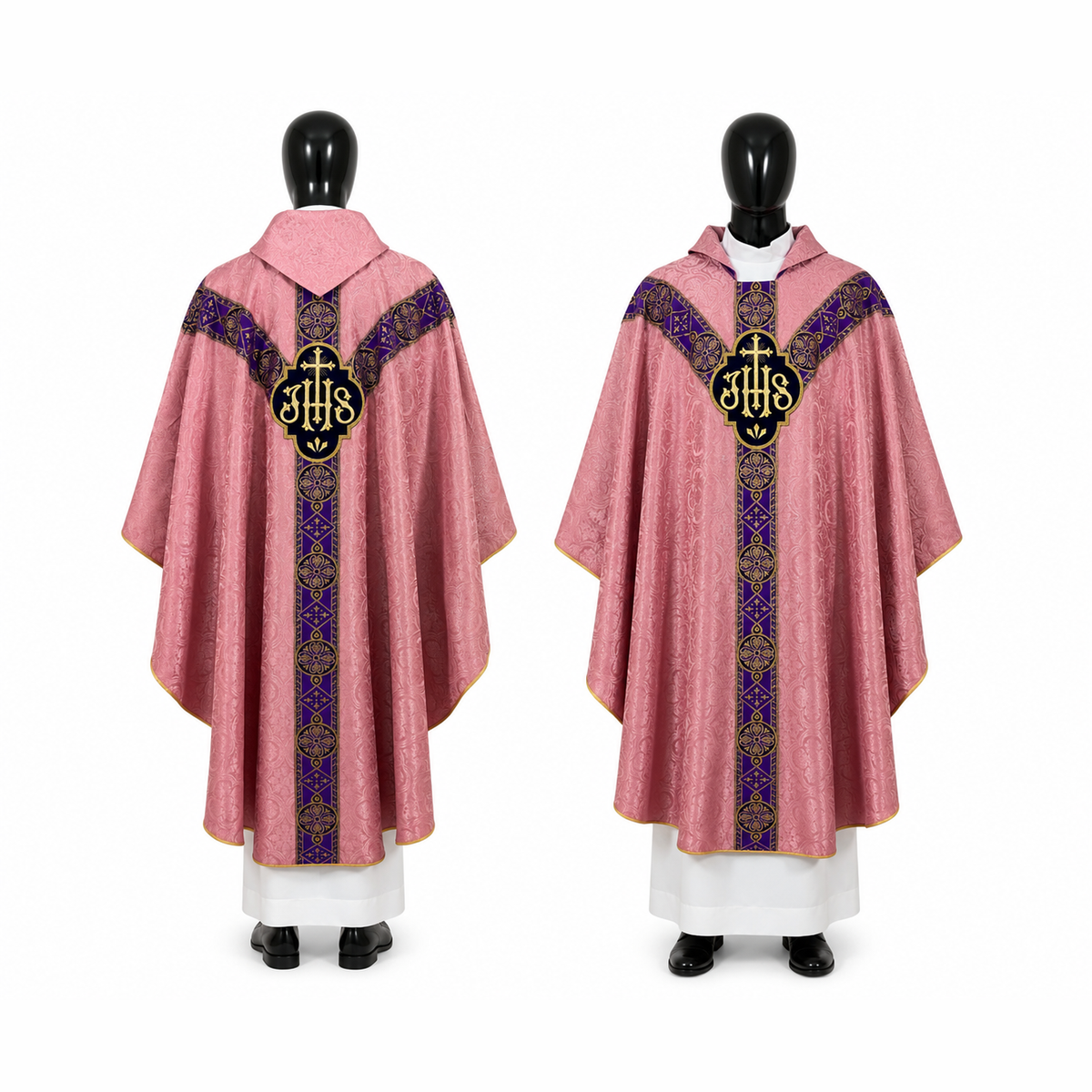 Chasuble semi-gothique Rose
