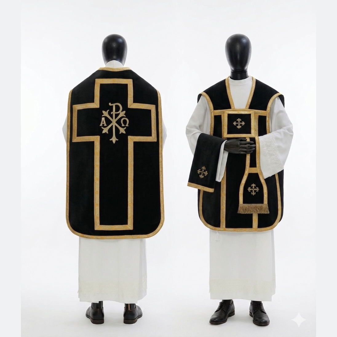Chasuble romaine Noire