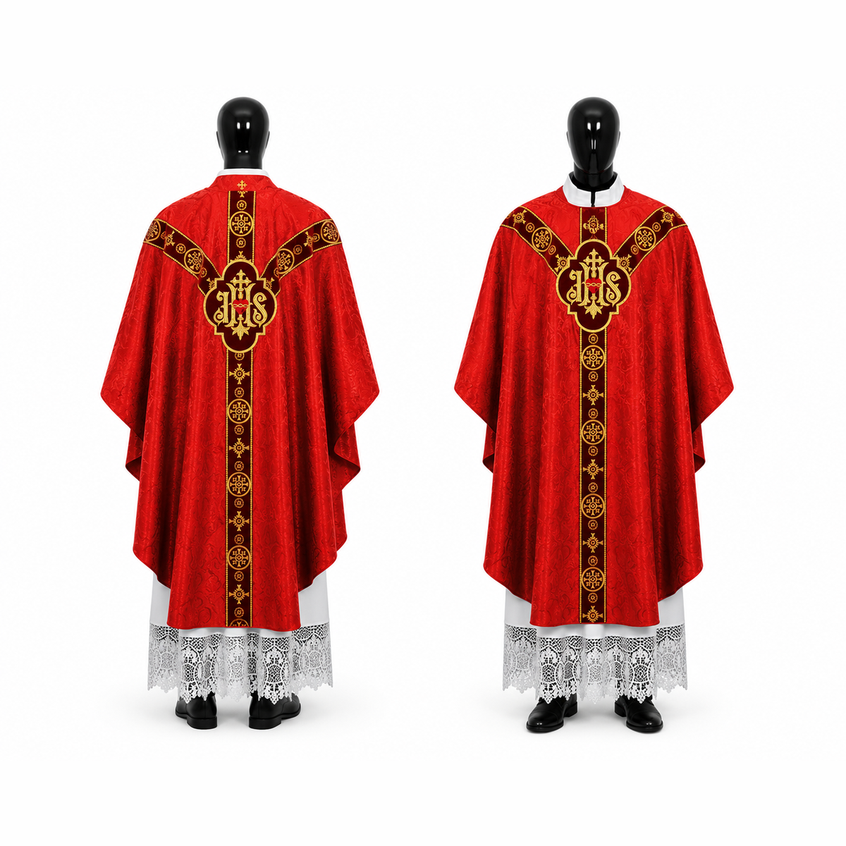 Chasuble semi-gothique Rouge