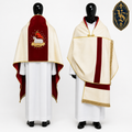 Voile huméral avec broderie Agnus Dei – WLKRB-007