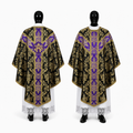 Chasuble semi-gothique Noire / Violette