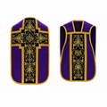 Chasuble romaine avec croix Violette