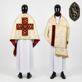 Voile de lutrin avec croix brodée IHS – WLKRB-015