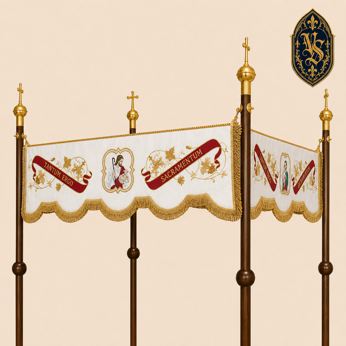 Baldachin de procession brodé – Tantum Ergo Sacramentum
BLHKRB-003