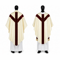 Chasuble semi-gothique Crème