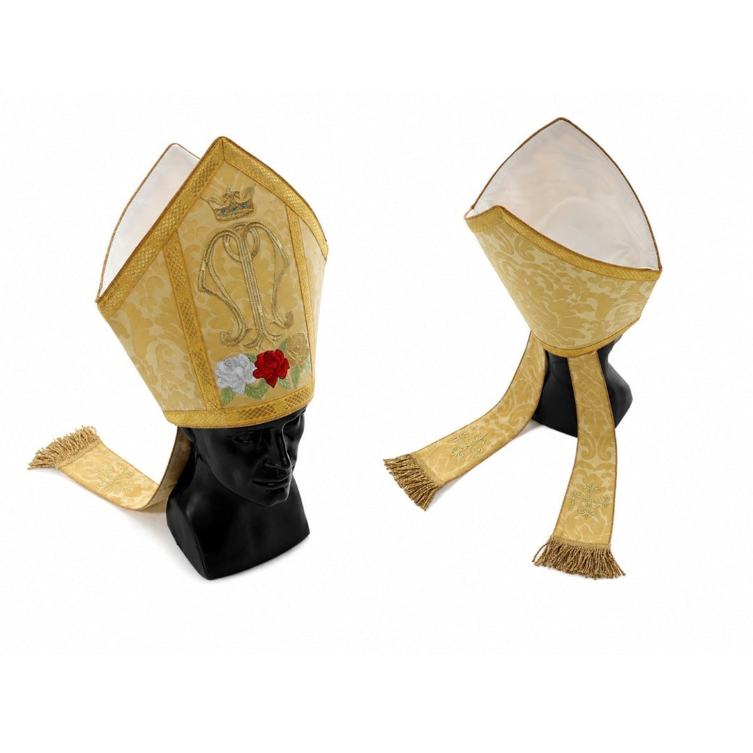 Mitre liturgique mariale
