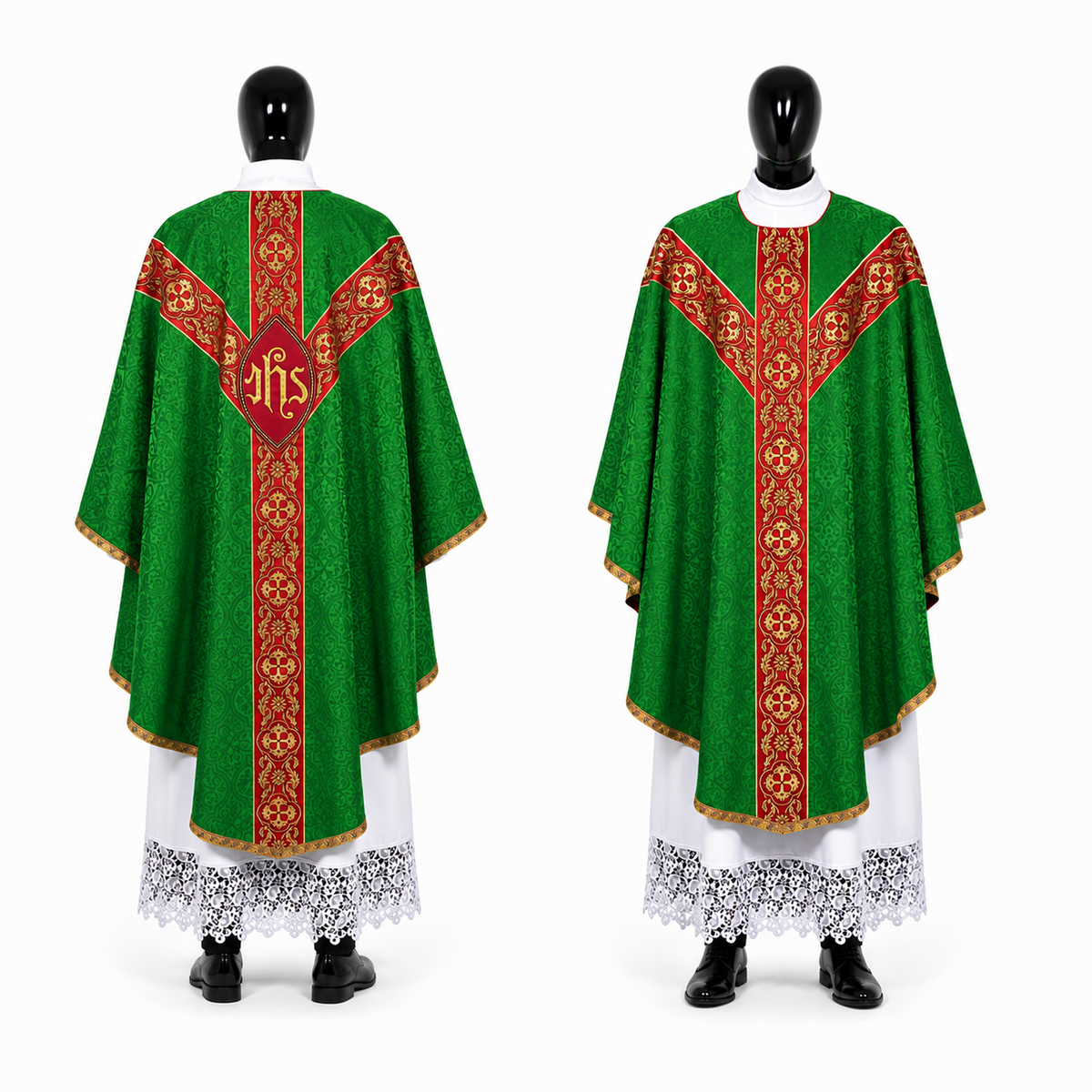 Chasuble semi-gothique Verte