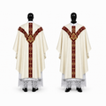 Chasuble semi-gothique blanche