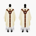 Chasuble semi-gothique blanche