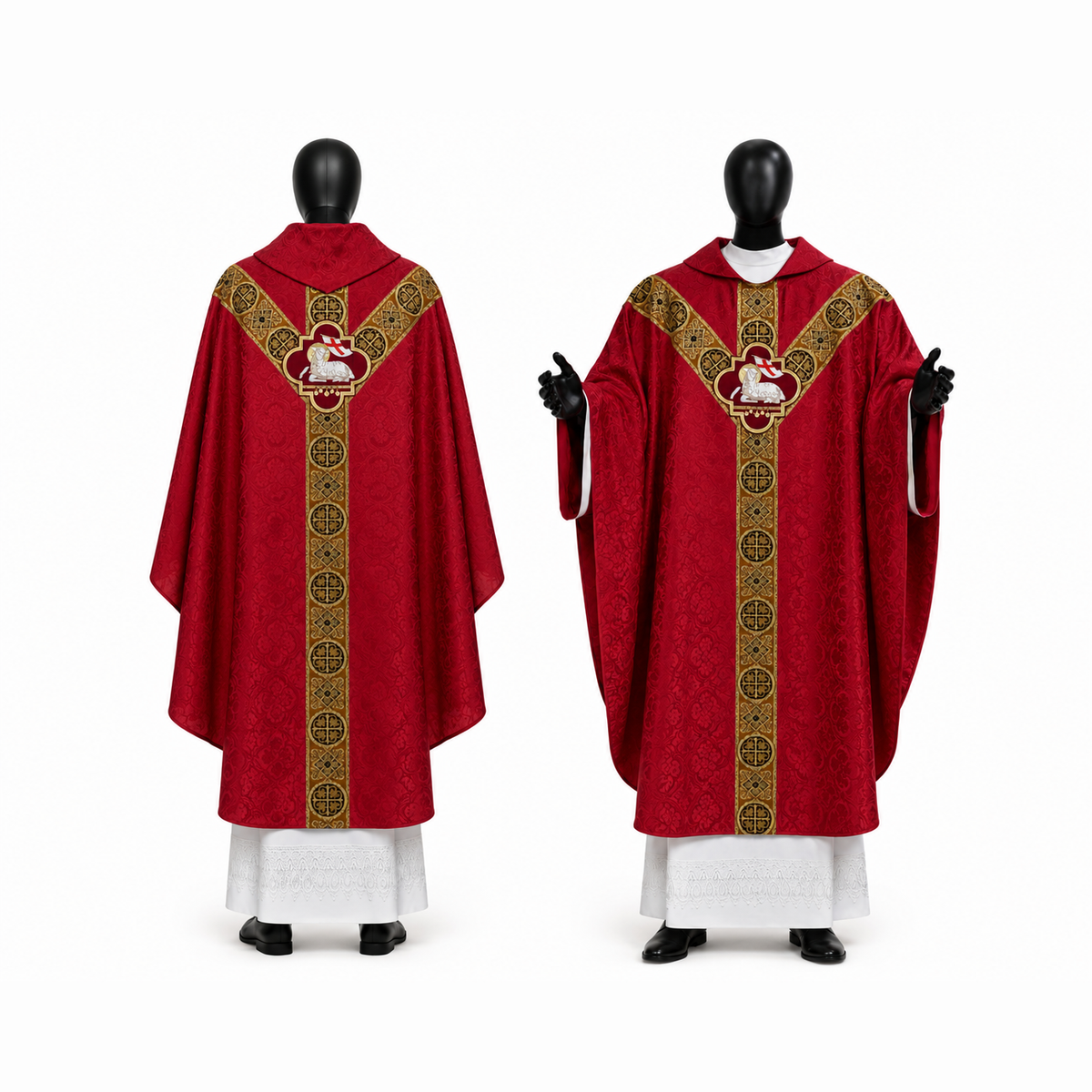 Chasuble semi-gothique Rouge