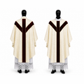 Chasuble semi-gothique blanche