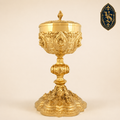 Ciborium liturgique doré, richement décoré 26 cm – CBSCM-007