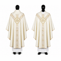 Chasuble semi-gothique Crème