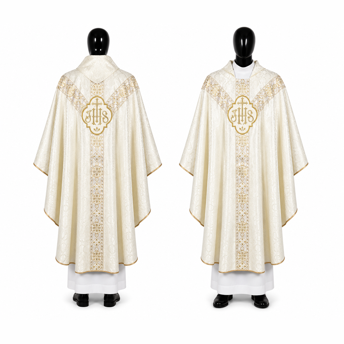 Chasuble semi-gothique Crème