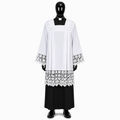 Surplis avec dentelle faite à la main KM01-012