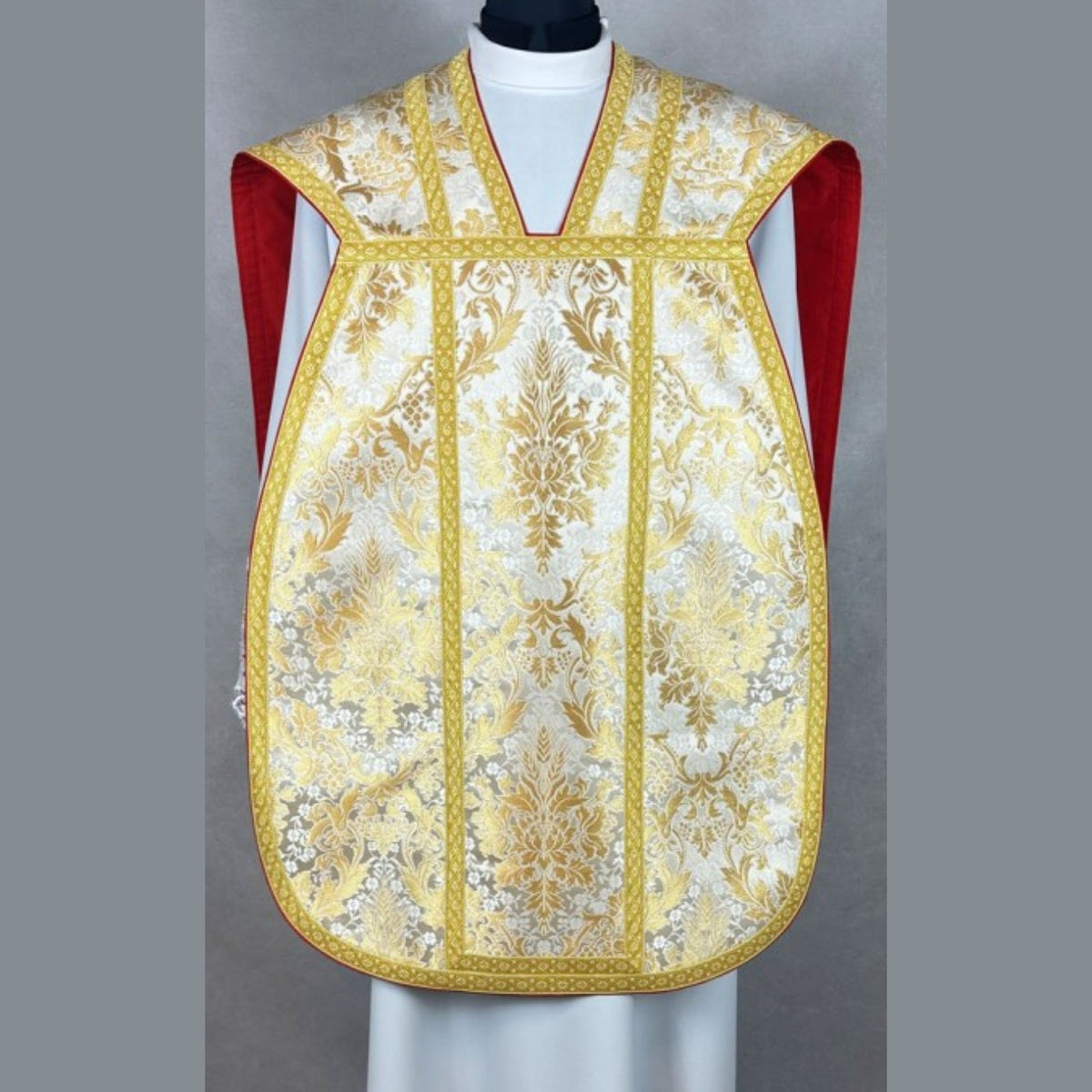 Chasuble romaine blanche