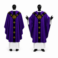 Chasuble semi-gothique violette