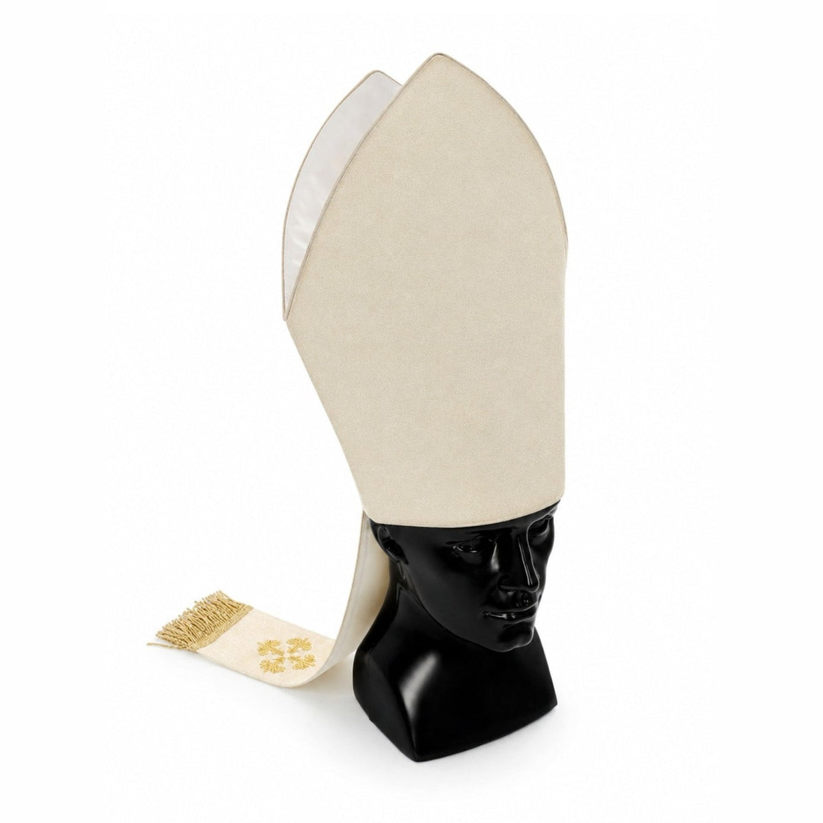 Mitre liturgique crème