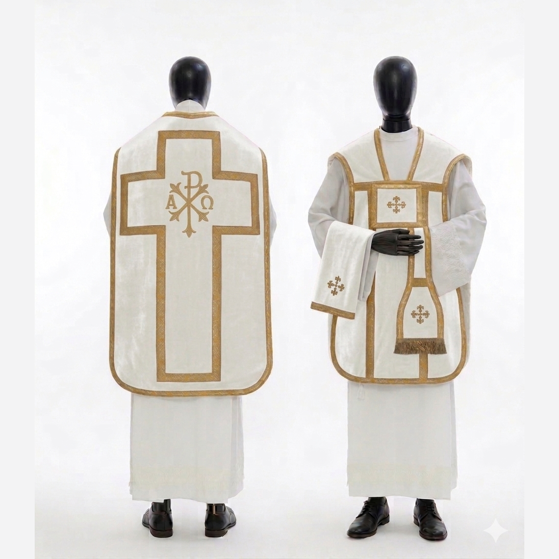 Chasuble romaine Blanche