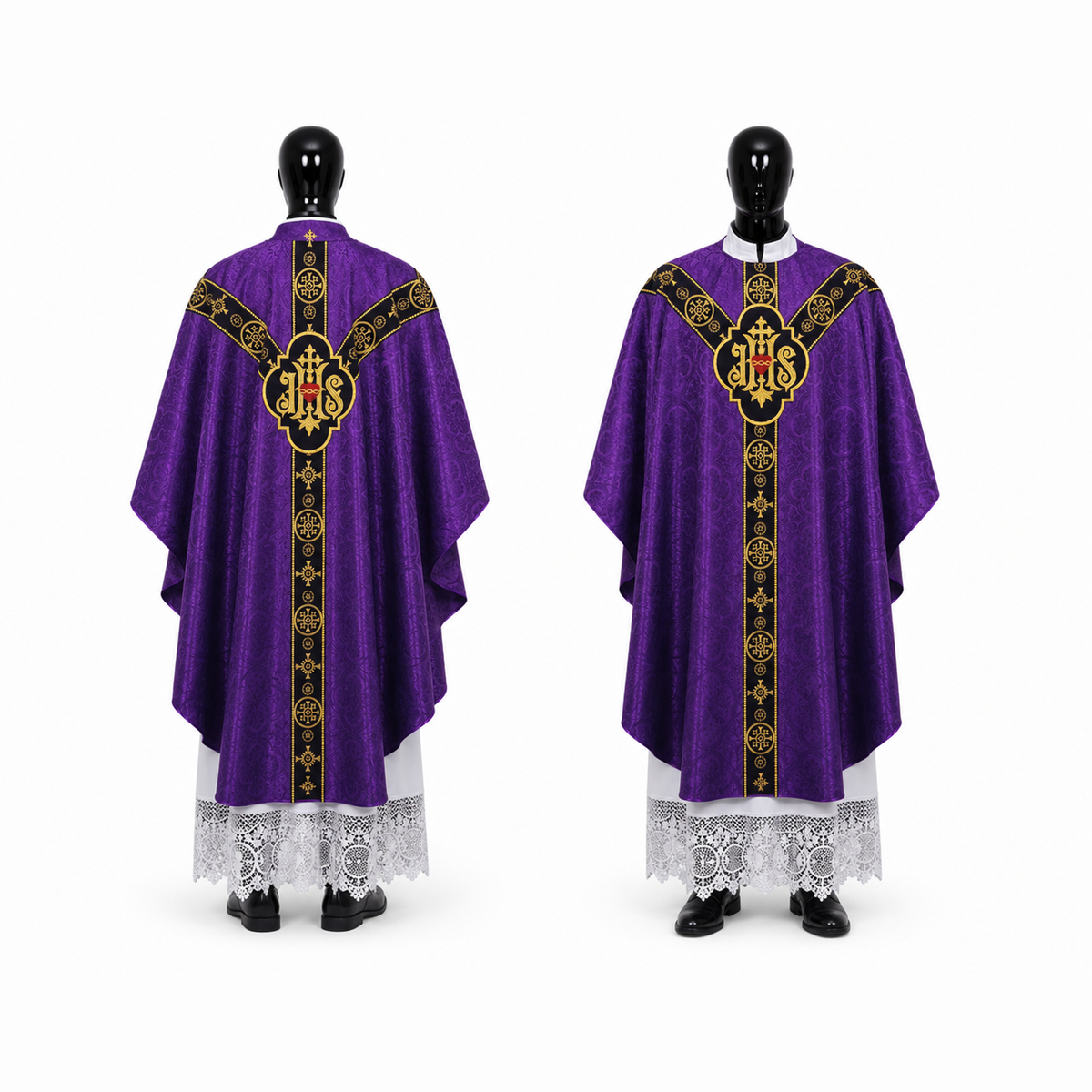 Chasuble semi-gothique Violette