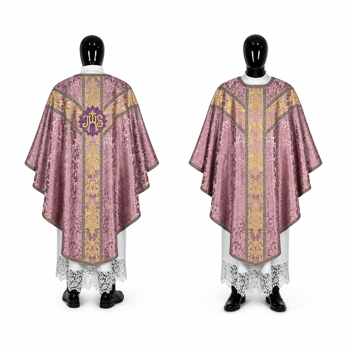 Chasuble semi-gothique Rose