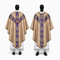 Chasuble semi-gothique rose