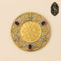 Patène liturgique dorée avec pierres – PSCM-002