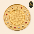Patène liturgique dorée, faite main – PSCM-028