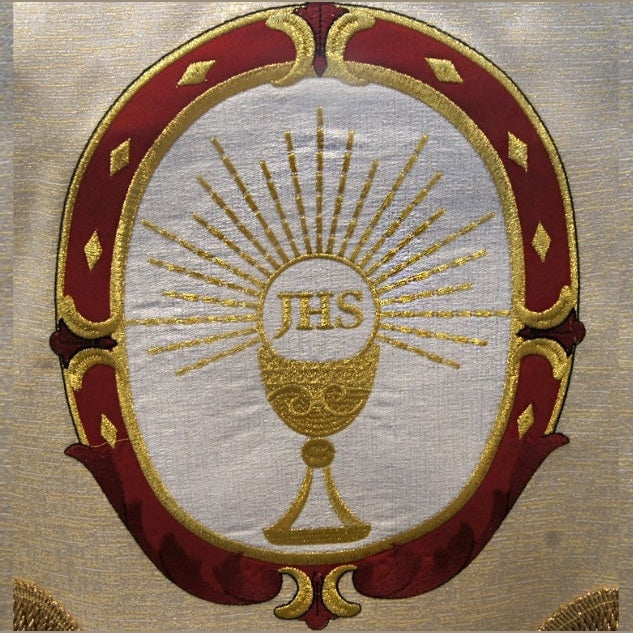 Ciel de procession brodé – Le Sacré-Cœur de Jésus
BLHKRB-002