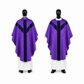 Chasuble semi-gothique violette