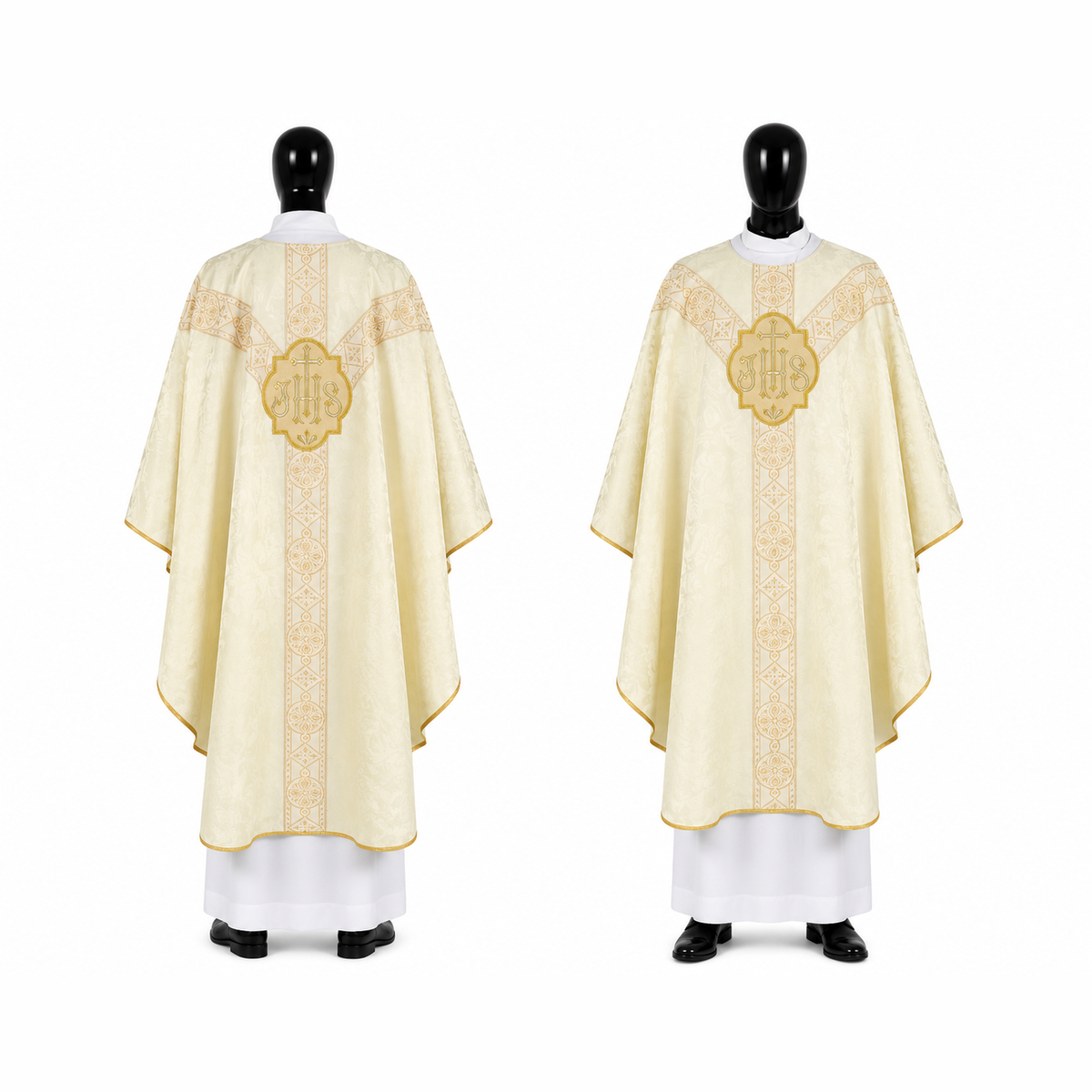Chasuble semi-gothique Crème
