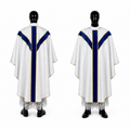 Chasuble semi-gothique mariale