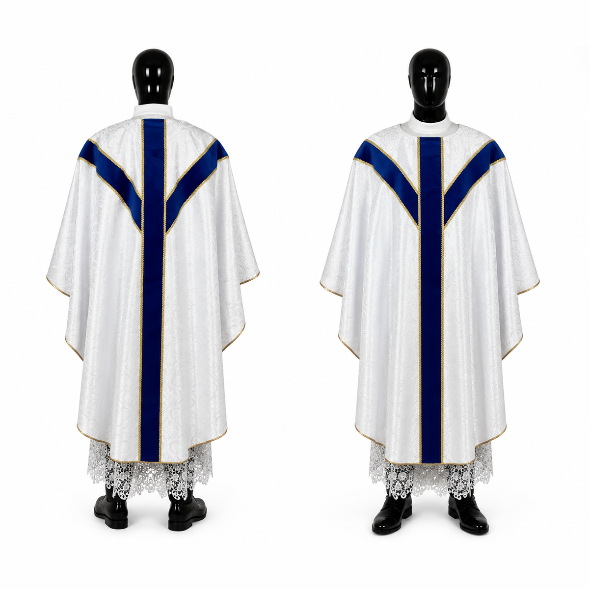 Chasuble semi-gothique mariale
