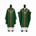 Chasuble semi-gothique verte